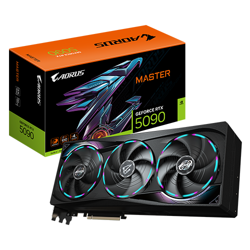 VGA GIGABYTE AORUS GeForce RTX 5090 MASTER 32G DDR7 GV-N5090AORUS M-32GD
