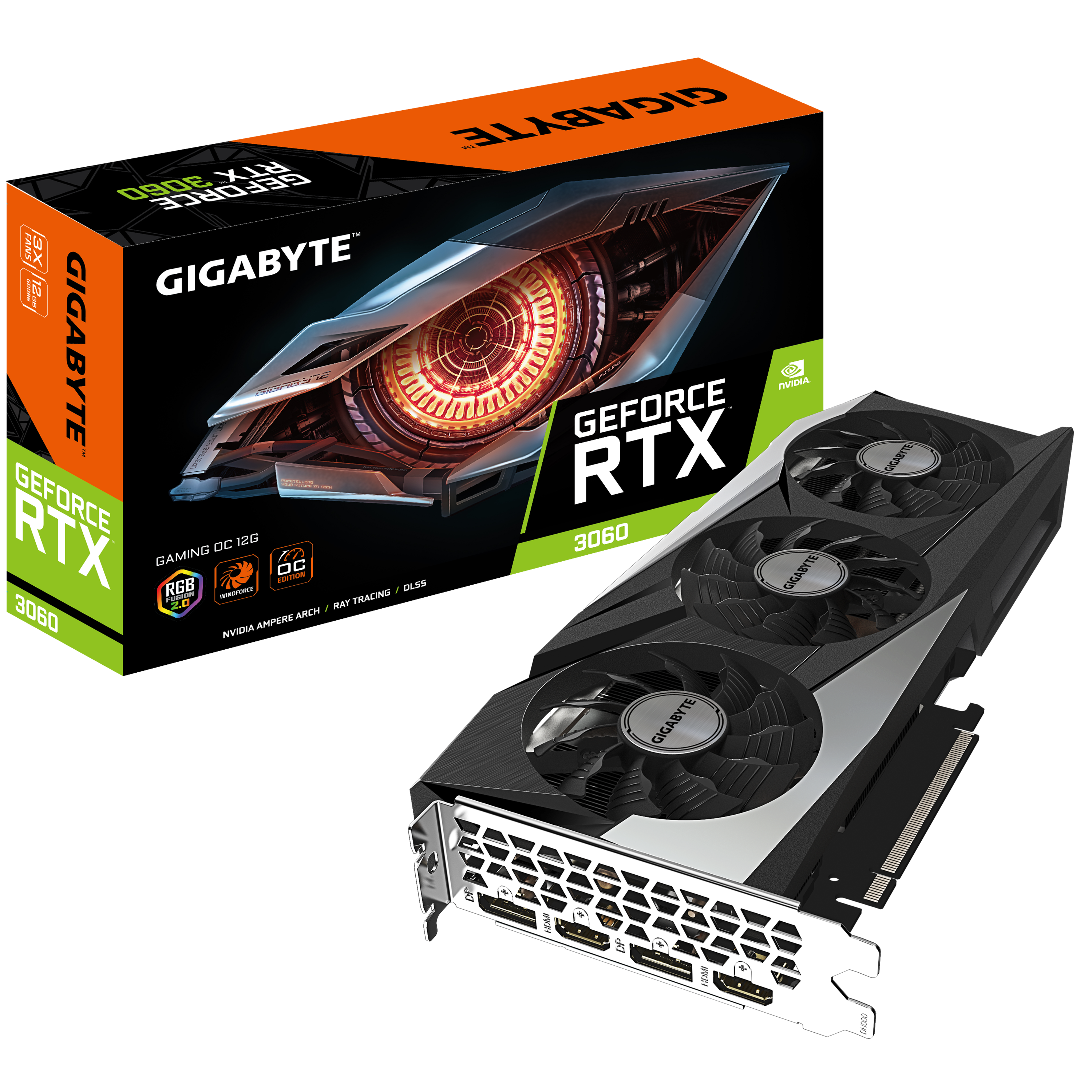VGA GIGABYTE GeForce RTX 3060 GAMING OC 12G GDDR6 GV-N3060GAMING-OC-12GD