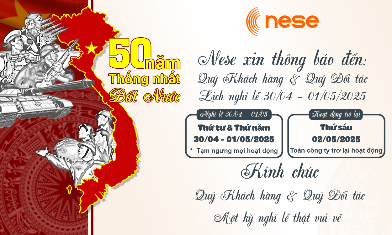 THÔNG BÁO: LỊCH NGHỈ 30/04 - 01/05/2025